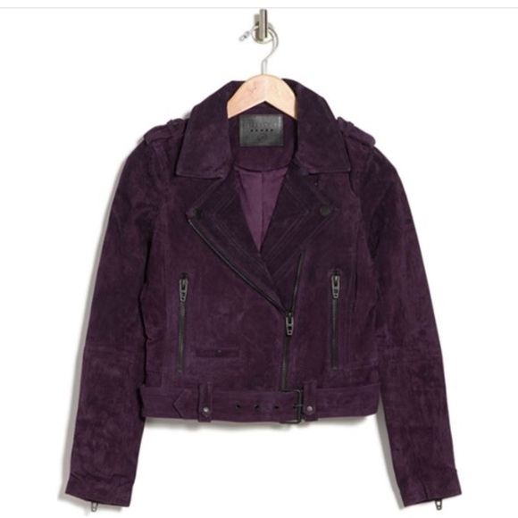 plum moto jacket